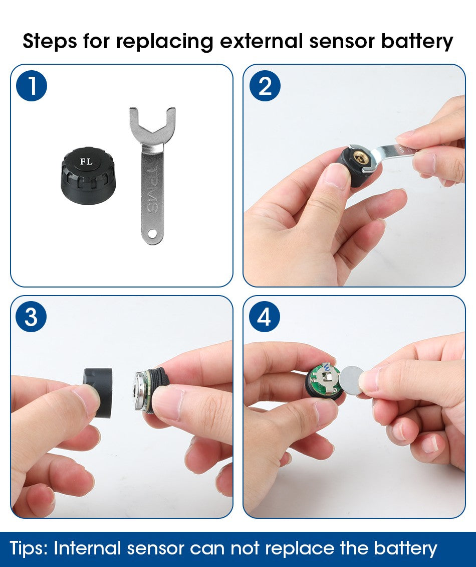 PressãoSegura TPMS – Monitor de Pressão com Alarmes Interno e Externo