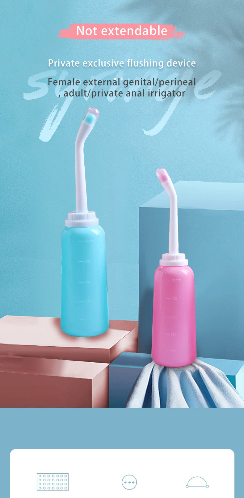 AquaBidé – Garrafa Portátil de Higiene 500ml