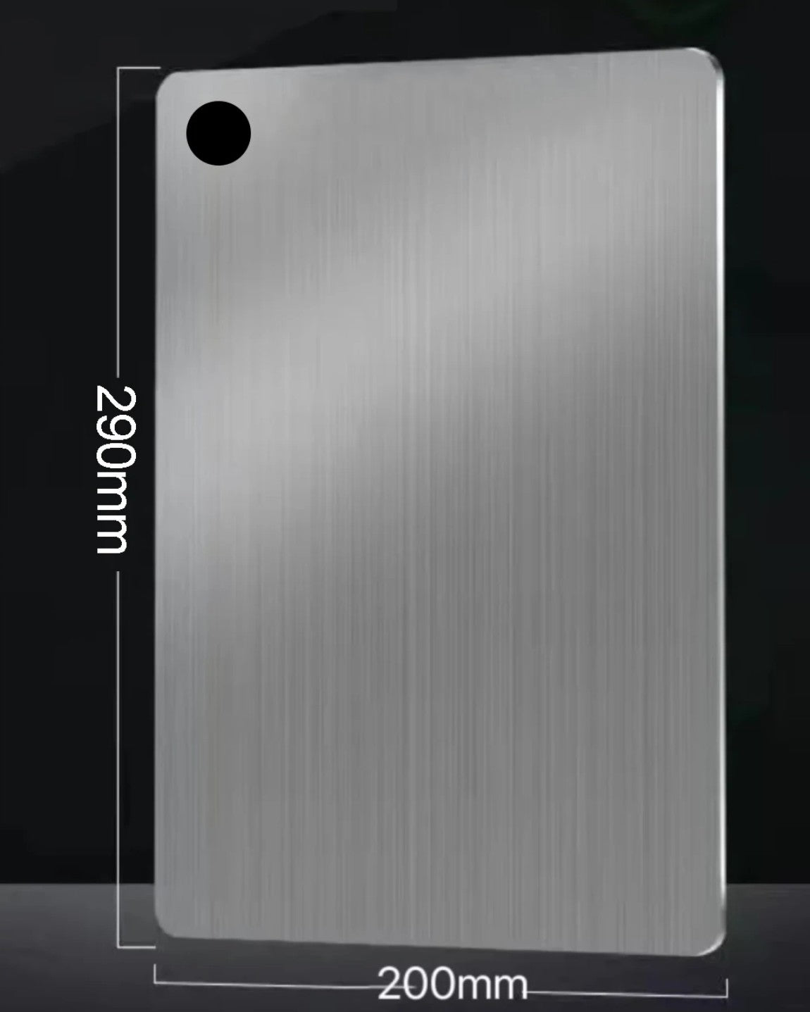 SteelChef Board – Tábua de Corte Inox 304 Antibacteriana para Cozinha Completa