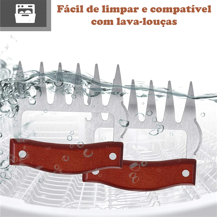 BearGrip BBQ – Garras de Urso Inox com Abridor de Garrafas