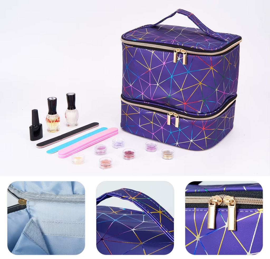 NailCase - Organizador de Esmaltes com Compartimento para Lâmpada de Unha UV/LED