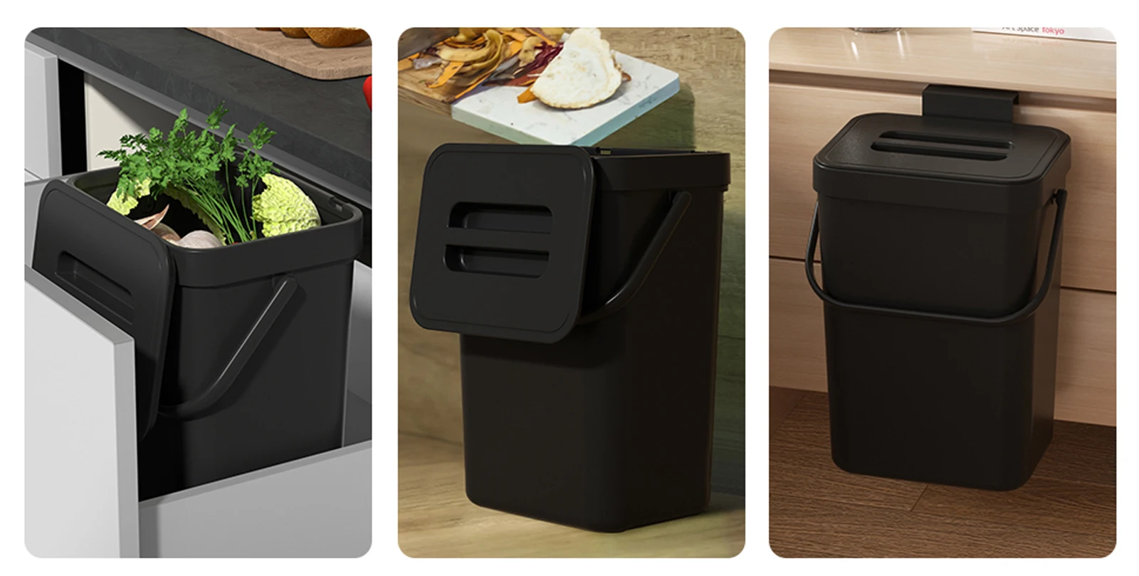 EcoBin – Cesta de Compostagem de Cozinha Sem Odor