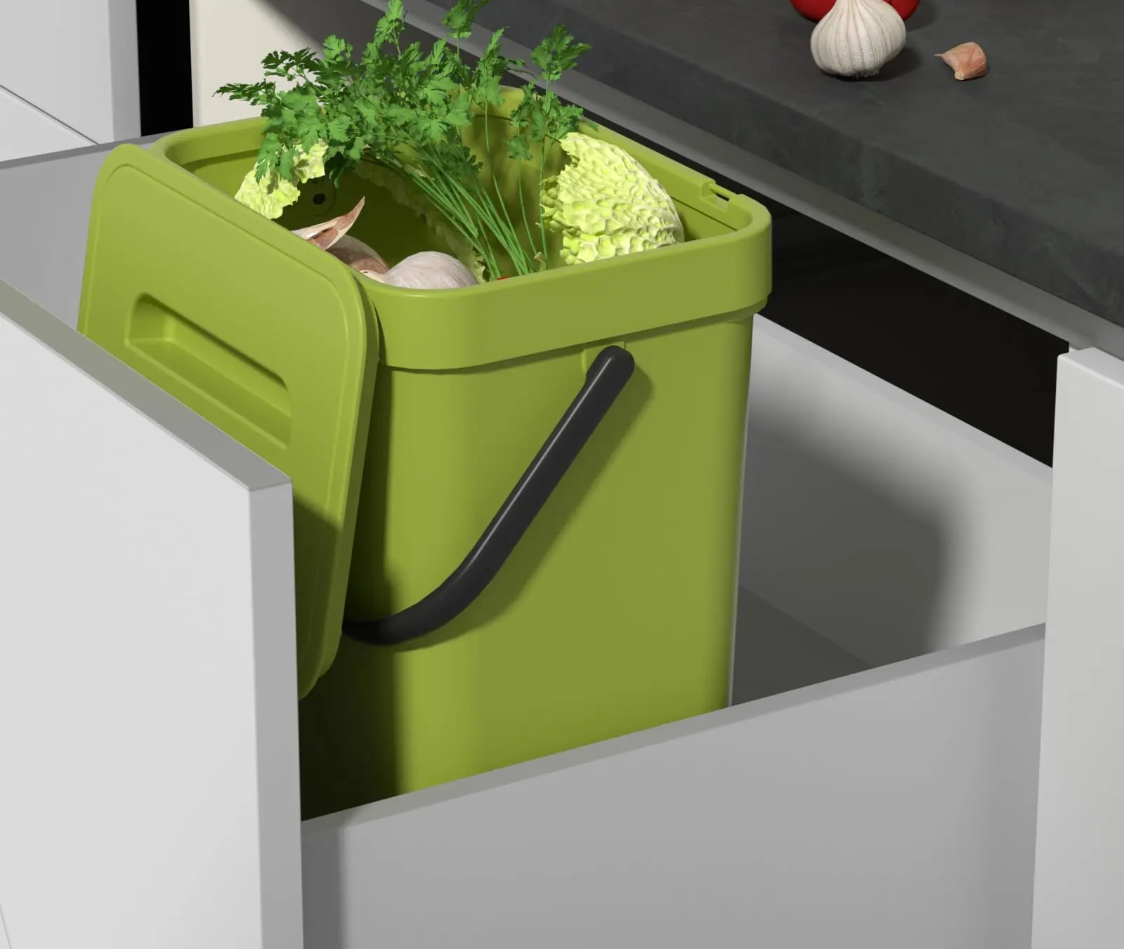 EcoBin – Cesta de Compostagem de Cozinha Sem Odor