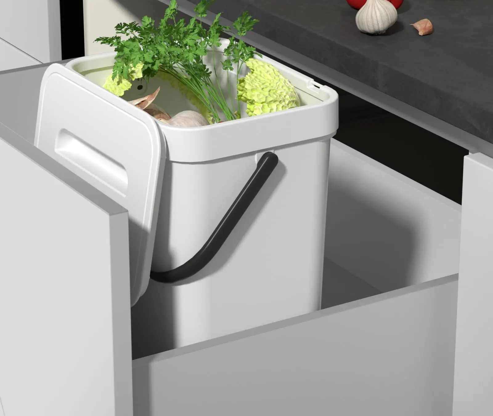 EcoBin – Cesta de Compostagem de Cozinha Sem Odor