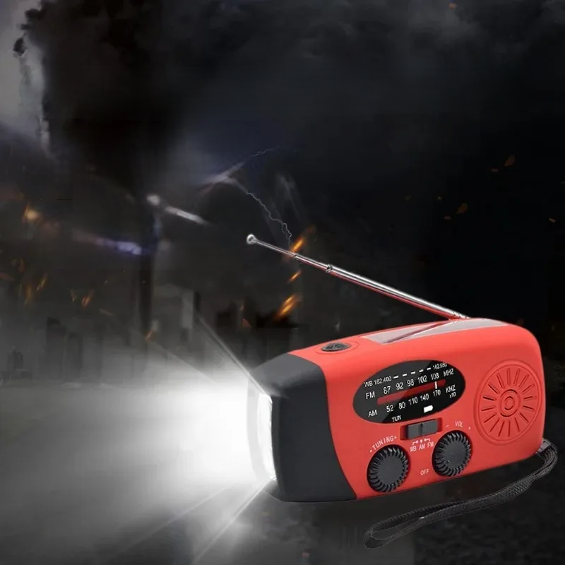 SolarCrank – Rádio Portátil de Emergência com Manivela e USB