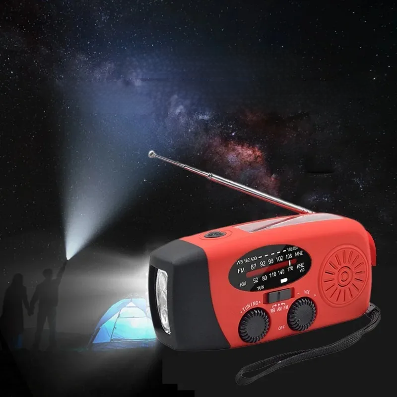 SolarCrank – Rádio Portátil de Emergência com Manivela e USB