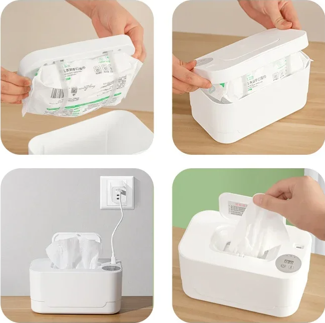 WarmCare Toalha LED – Aquecedor portátil de lenços USB com display