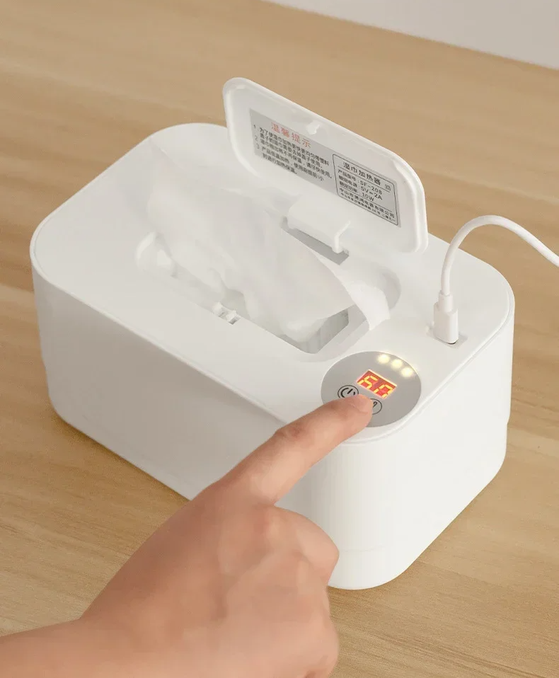 WarmCare Toalha LED – Aquecedor portátil de lenços USB com display