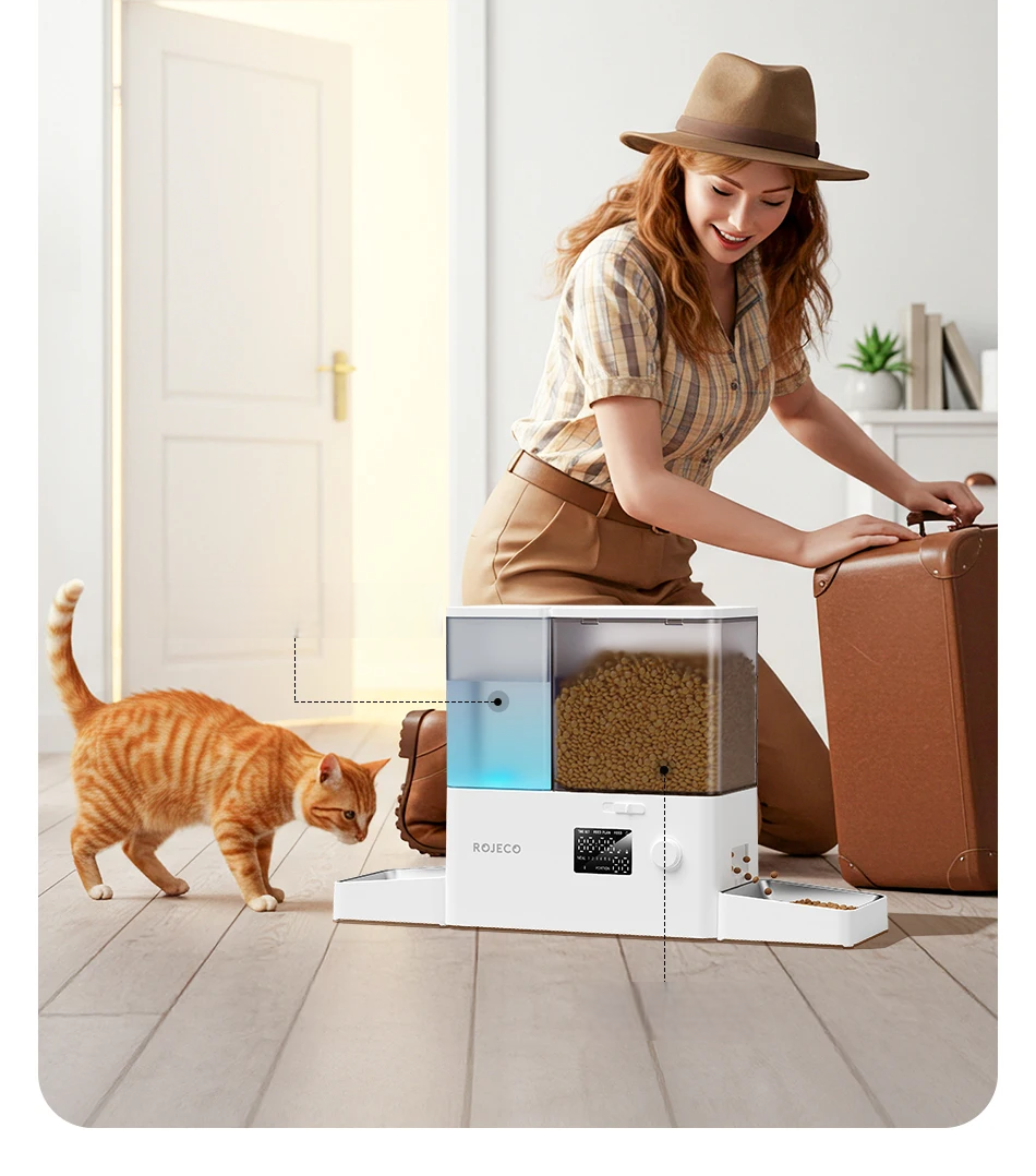 FeedFlow – Fonte de água e alimentador automático