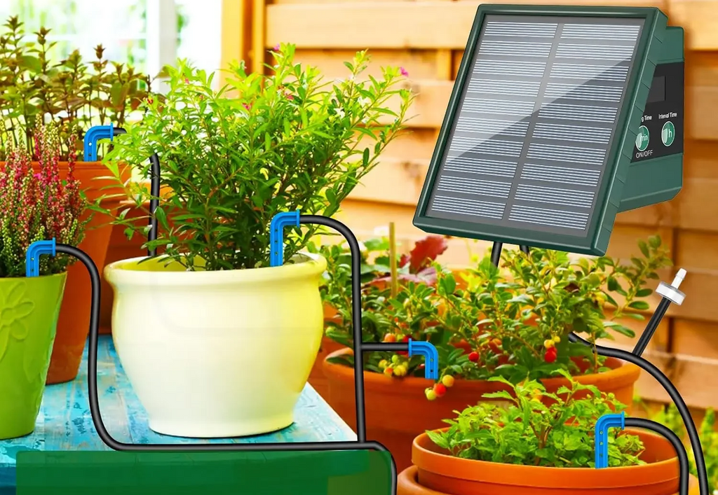 Gotejo Fácil – Sistema de gotejamento automático para varanda e jardim