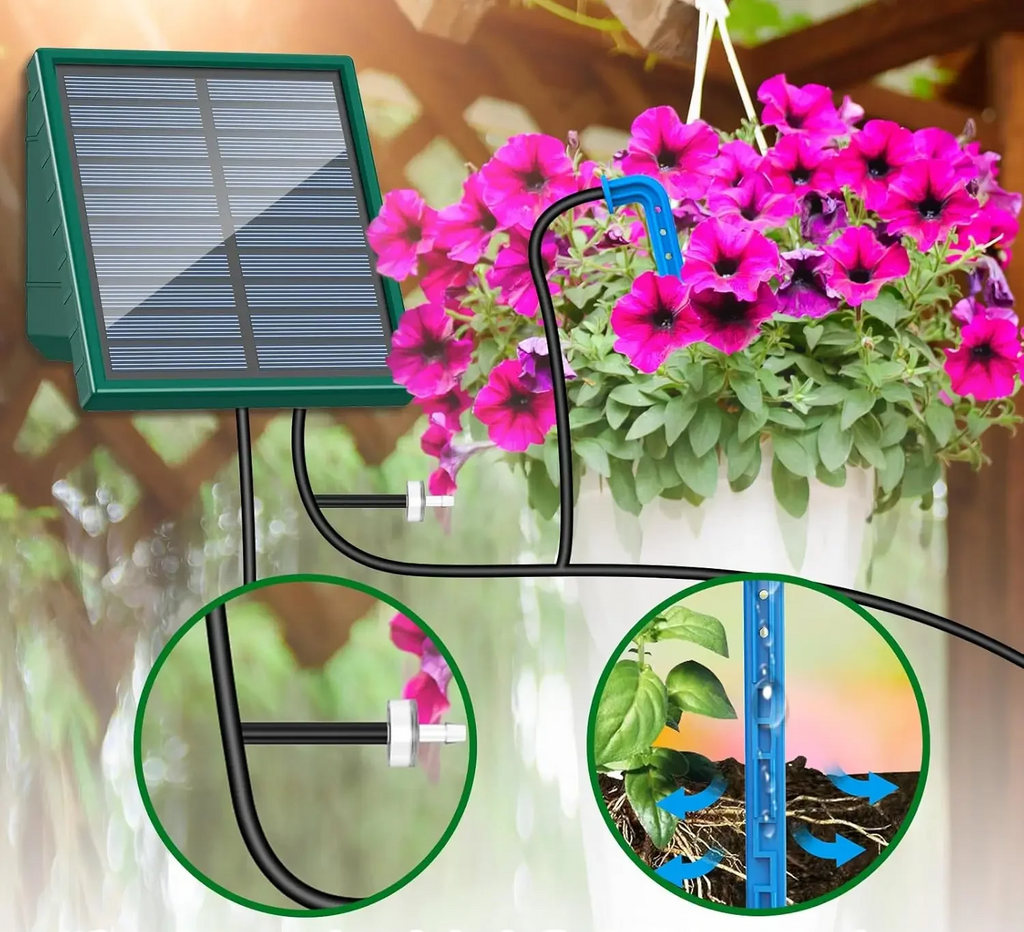 Gotejo Fácil – Sistema de gotejamento automático para varanda e jardim