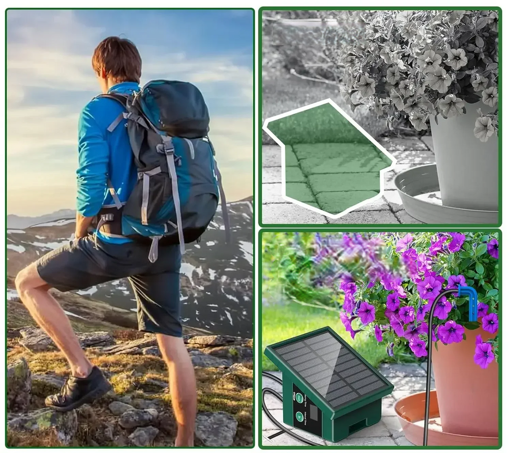 Gotejo Fácil – Sistema de gotejamento automático para varanda e jardim