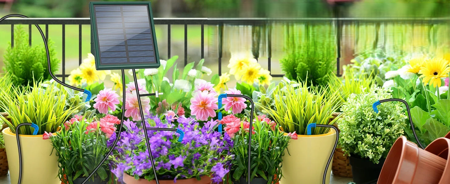 Gotejo Fácil – Sistema de gotejamento automático para varanda e jardim