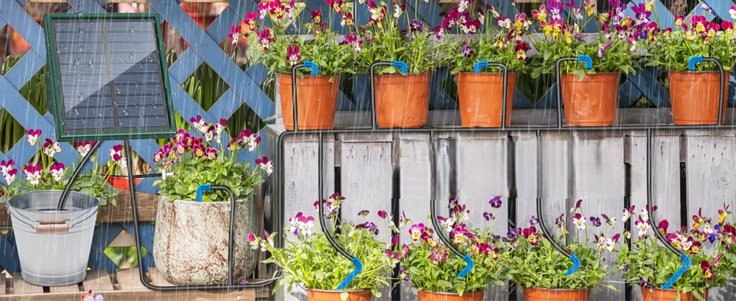 Gotejo Fácil – Sistema de gotejamento automático para varanda e jardim