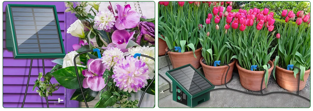 Gotejo Fácil – Sistema de gotejamento automático para varanda e jardim