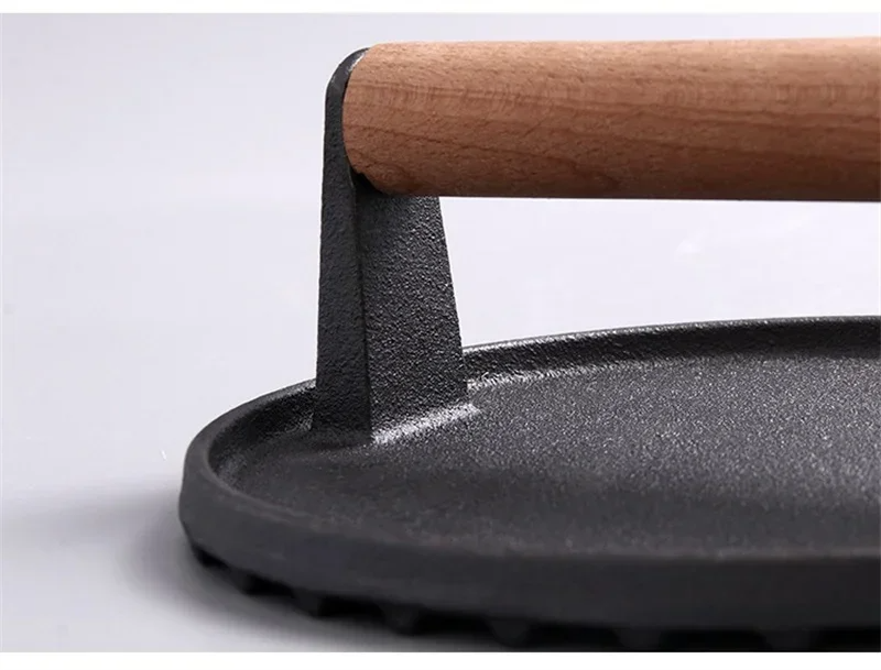 Smasher FerroGrip – Prensa de Ferro Fundido para Smash Burger e Grelha