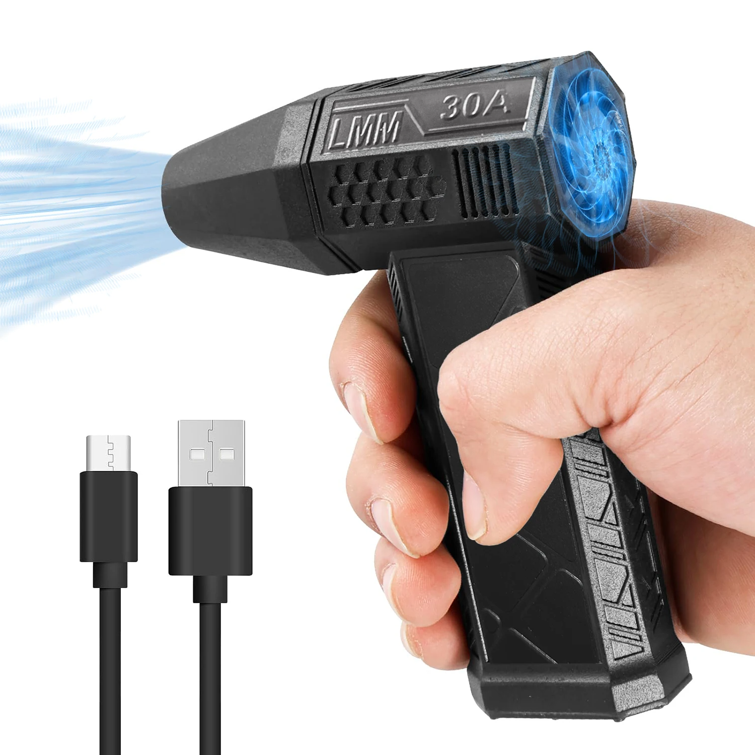 CoalJet – Ventilador de Brasa Portátil com Cabo USB
