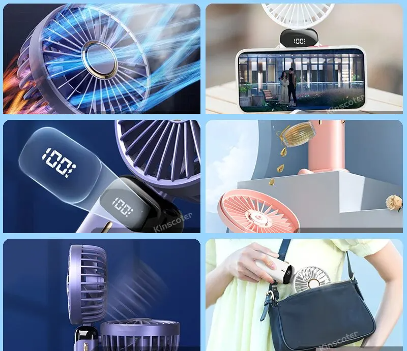 BreezeFlex Go – Ventilador Pessoal de Pescoço com Base Flexível