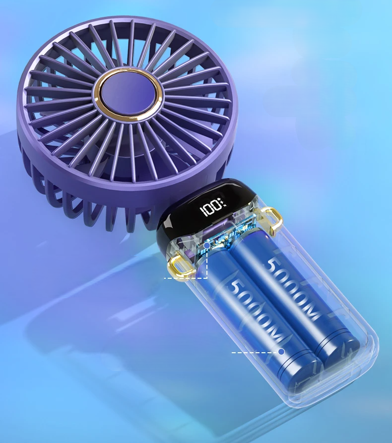 BreezeFlex Go – Ventilador Pessoal de Pescoço com Base Flexível