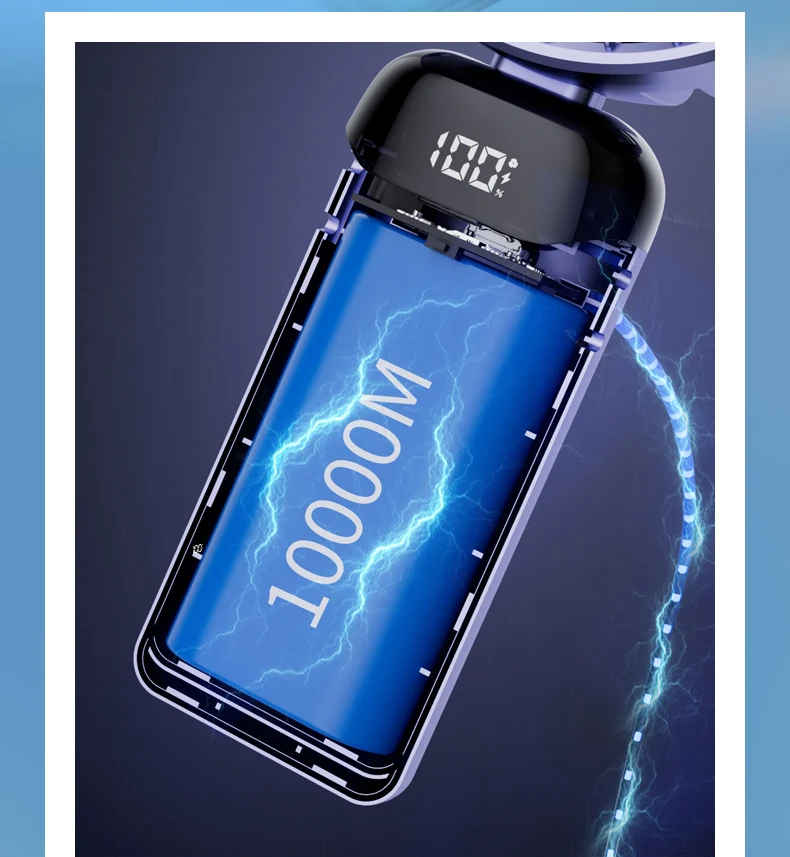 BreezeFlex Go – Ventilador Pessoal de Pescoço com Base Flexível