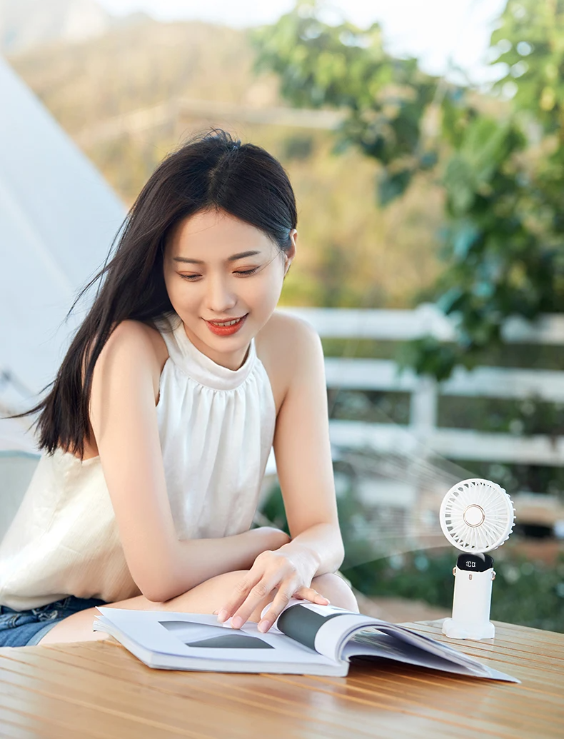 BreezeFlex Go – Ventilador Pessoal de Pescoço com Base Flexível