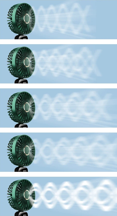 BreezeFlex Go – Ventilador Pessoal de Pescoço com Base Flexível