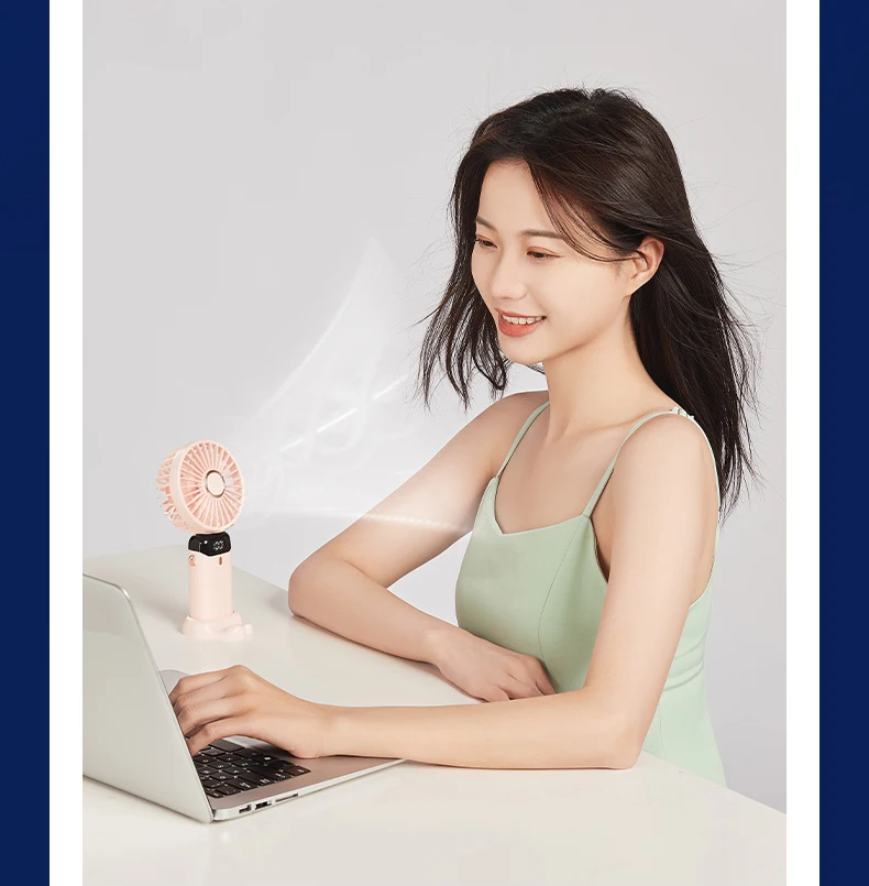 BreezeFlex Go – Ventilador Pessoal de Pescoço com Base Flexível