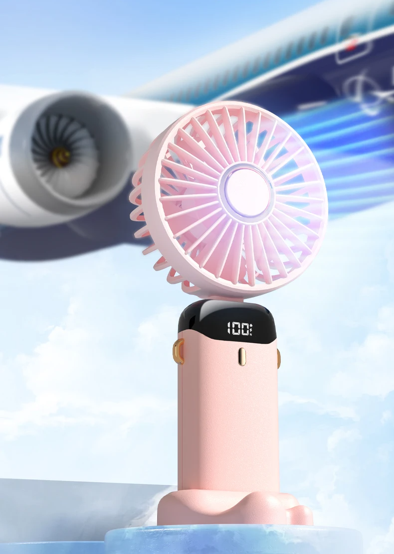 BreezeFlex Go – Ventilador Pessoal de Pescoço com Base Flexível