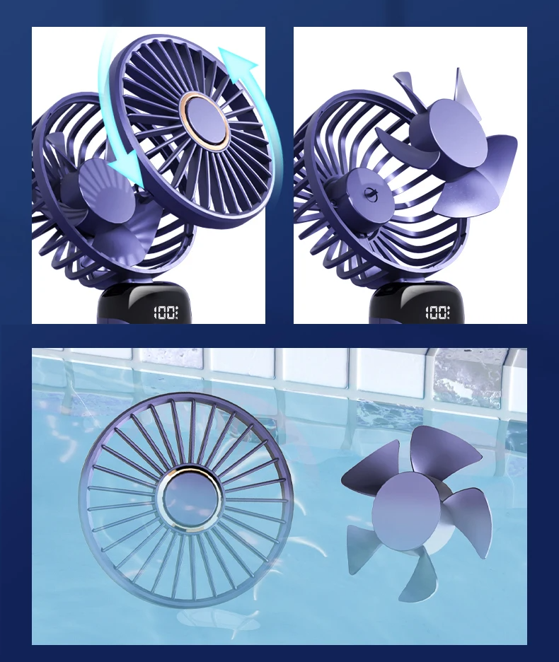 BreezeFlex Go – Ventilador Pessoal de Pescoço com Base Flexível