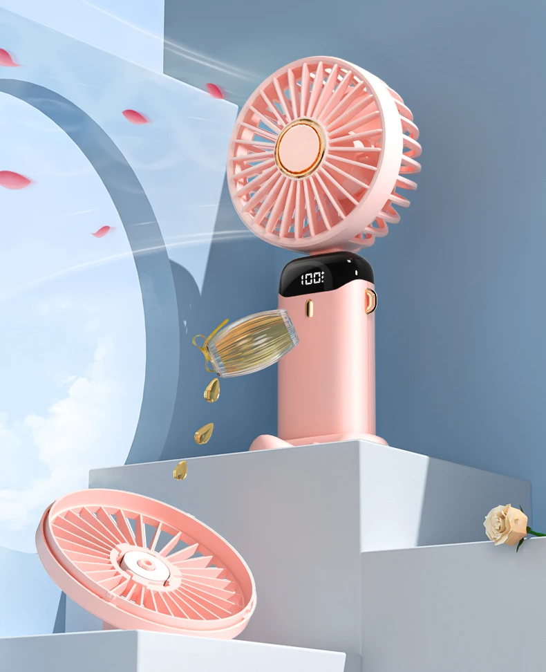 BreezeFlex Go – Ventilador Pessoal de Pescoço com Base Flexível