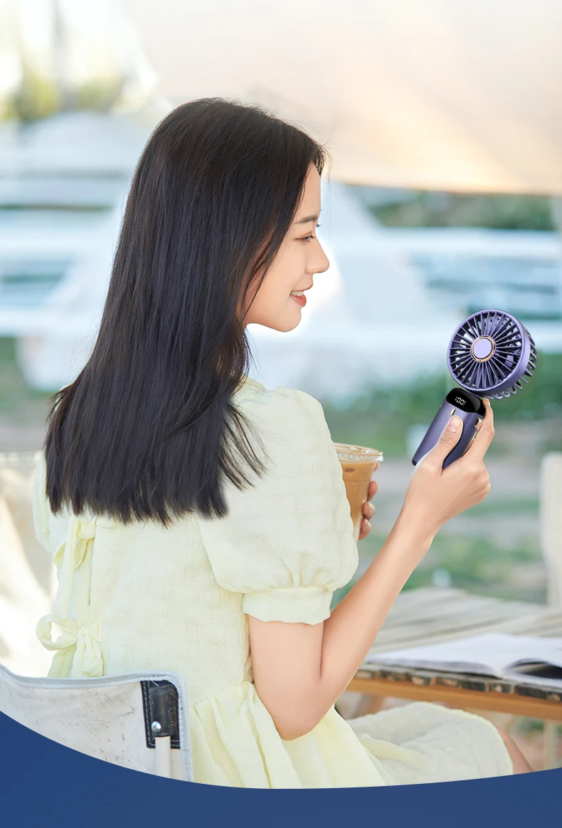 BreezeFlex Go – Ventilador Pessoal de Pescoço com Base Flexível