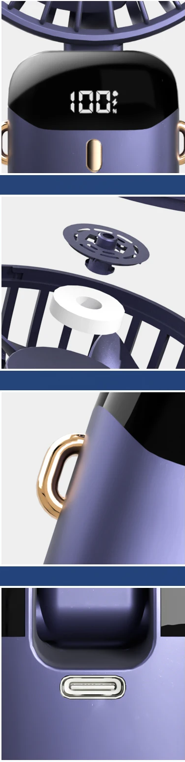 BreezeFlex Go – Ventilador Pessoal de Pescoço com Base Flexível