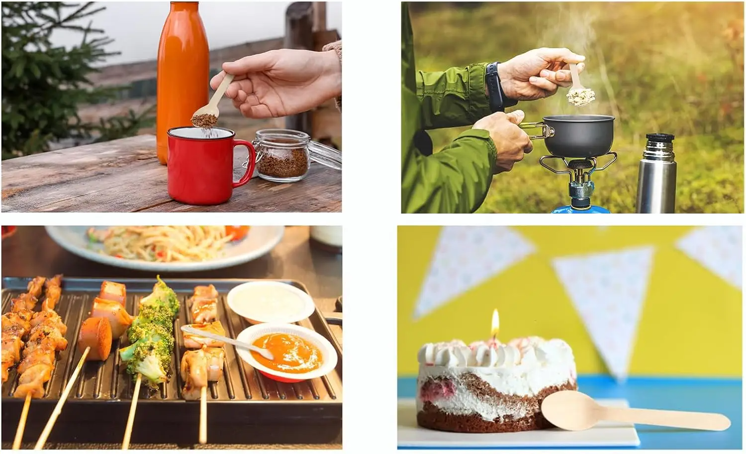 EcoGrill Cutlery – Talheres Descartáveis de Madeira para Churrasco