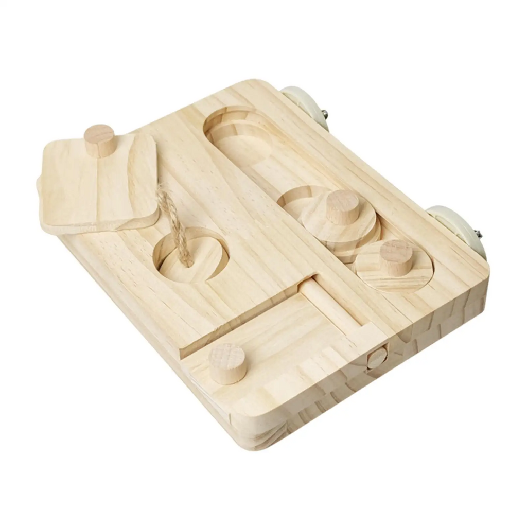 Madeira Mágica Aviária – Brinquedo de Enriquecimento para Aves e Roedores