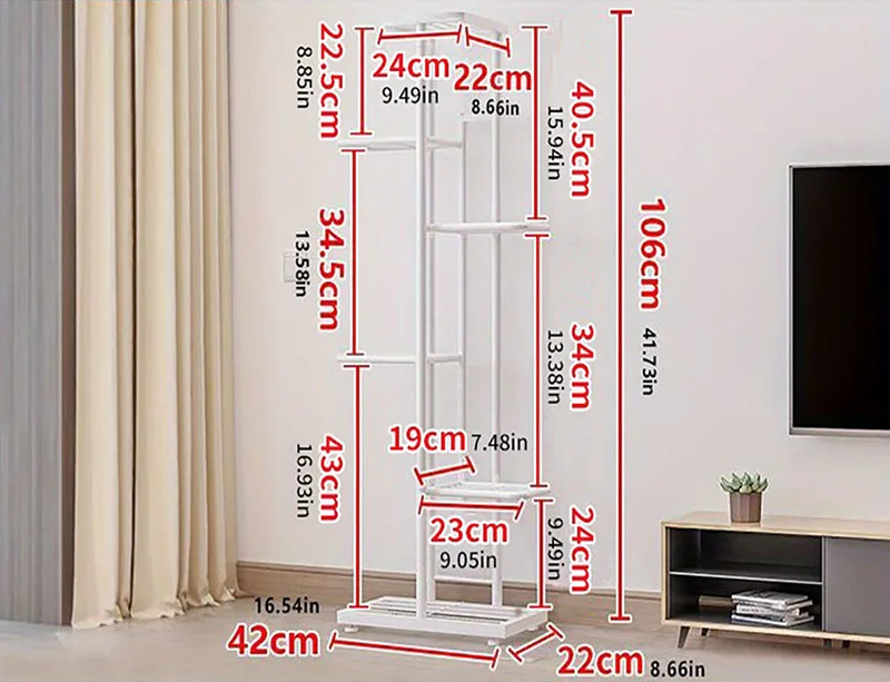 Escada de Plantas – Prateleira Decorativa de Ferro para Vasos