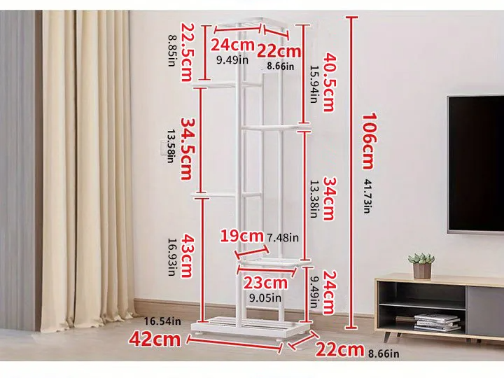 Escada de Plantas – Prateleira Decorativa de Ferro para Vasos