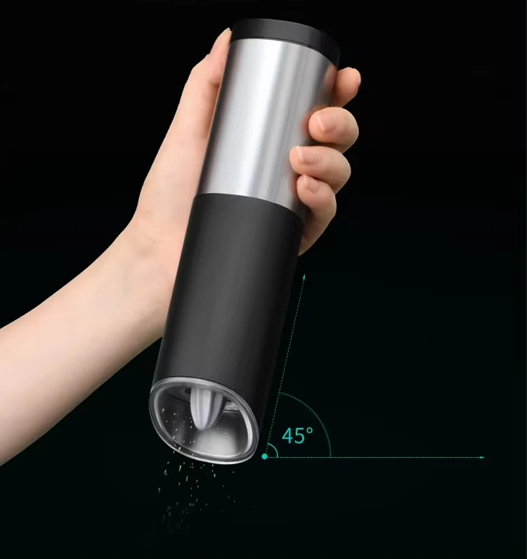 AuraMill – Moedor Elétrico de Sal e Pimenta com LED