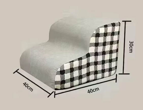 Escada Antiderrapante Aconchego – Degraus Seguros para Pets Idosos com Dores Articulares