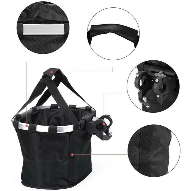 BikeBag City – Cesta dobrável para bicicleta com alça destacável