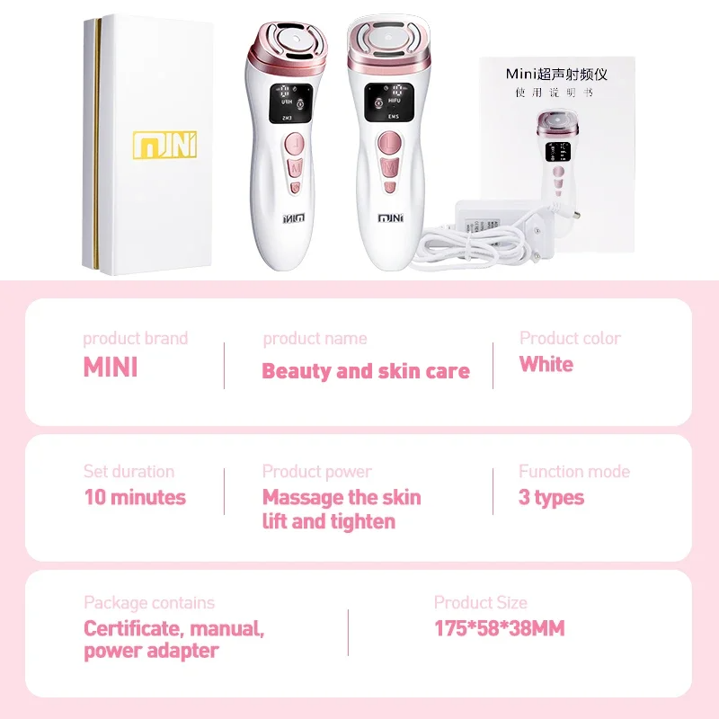 SonicGlow Mini – Massageador Facial de Microcorrente e Ultrassom