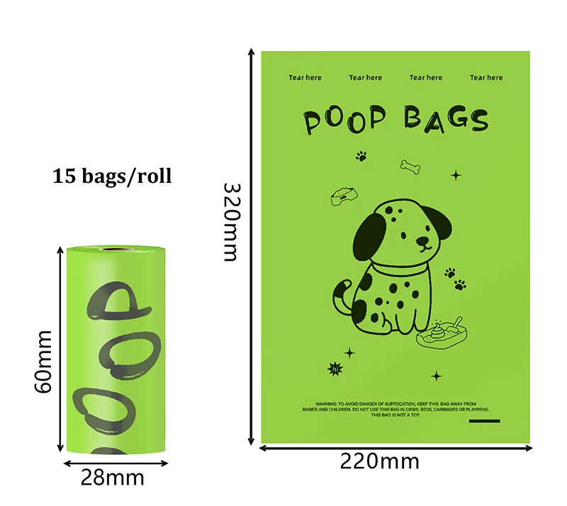 EcoClean Sacos – Sacos biodegradáveis com aroma lavanda e dispenser