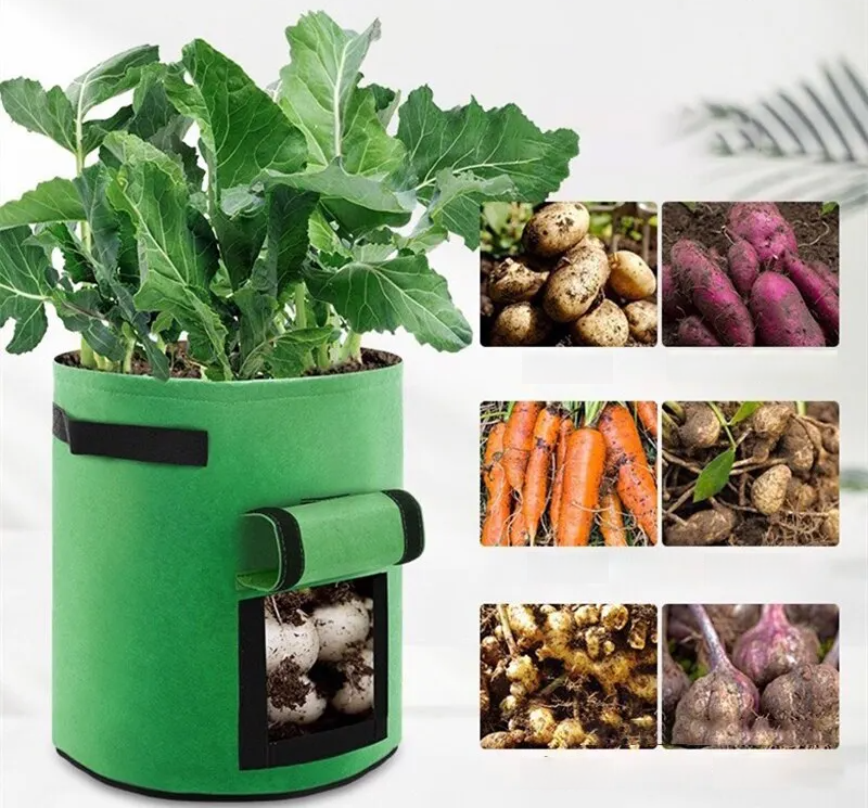 ColheitaFácil Batata – Saco de Cultivo de Feltro com Drenagem