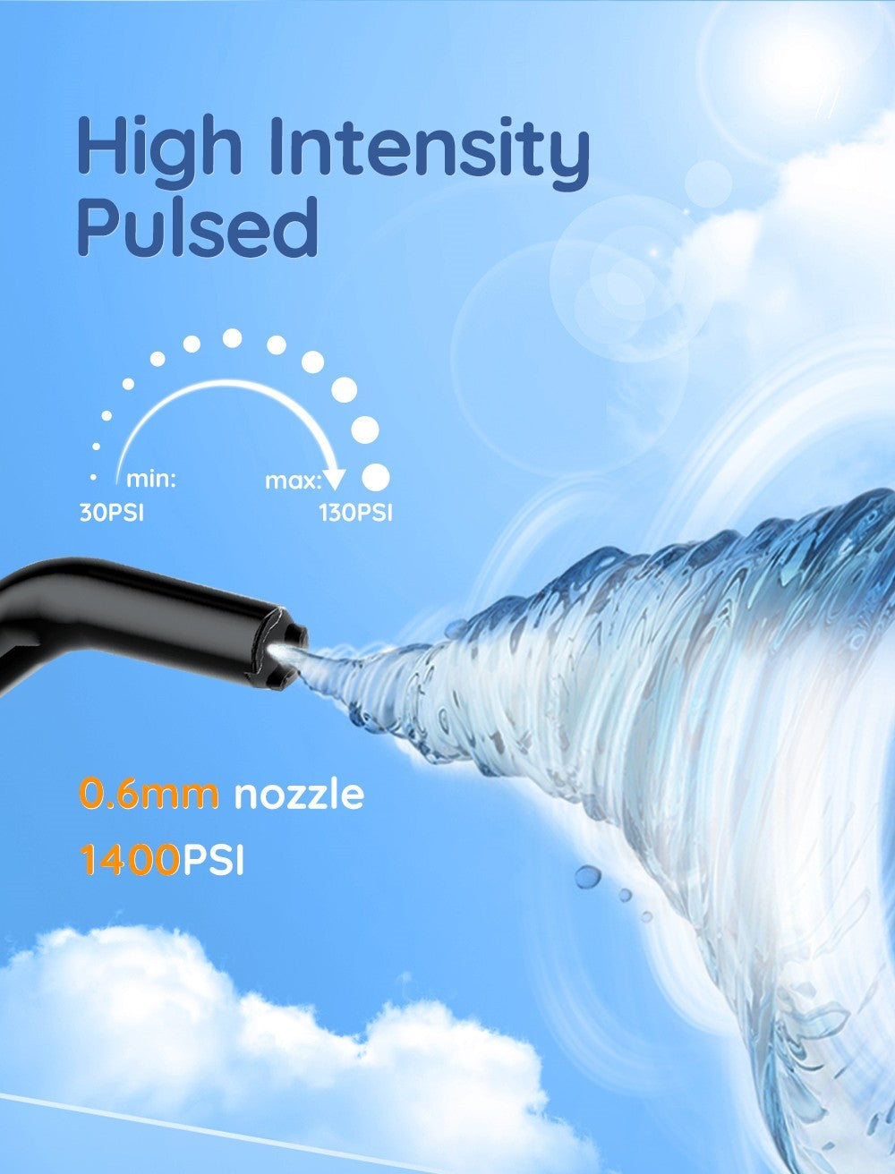 AquaFloss Portátil – Water Flosser USB Recarregável