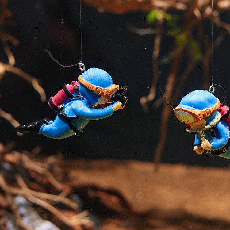 Mini Mergulhador Aventura – Ornamento Flutuante para Aquário