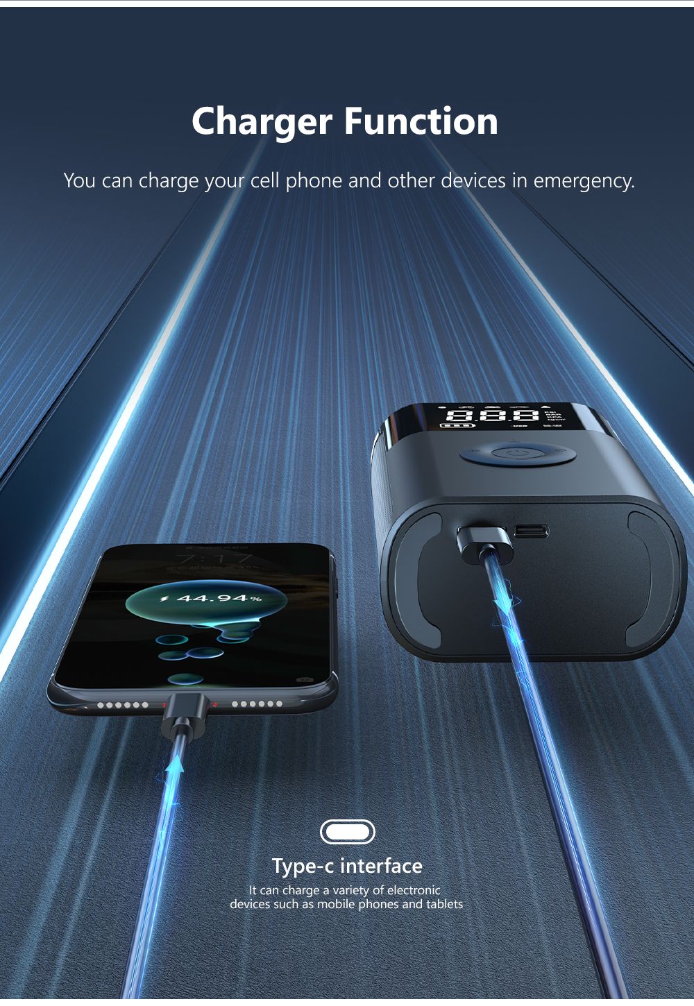 TurboInflator 150 PSI – Mini Compressor Portátil para Carro e Bike