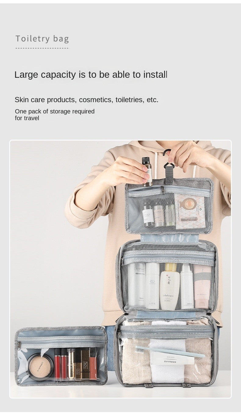 TravelCare Bag – Bolsa de Higiene com Separação Seca e Molhada | Dobrável & à Prova d’Água