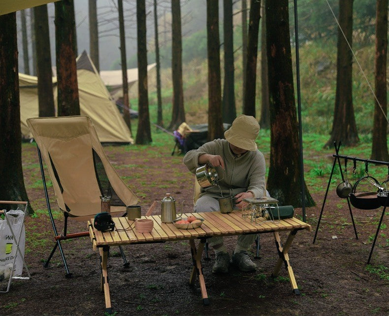CozinheJá – Suporte Dobrável para Cozinha Outdoor