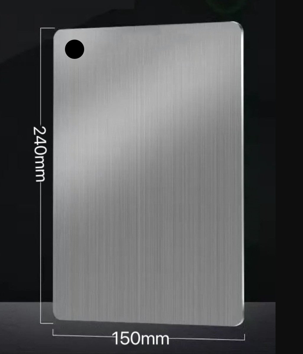 SteelChef Board – Tábua de Corte Inox 304 Antibacteriana para Cozinha Completa