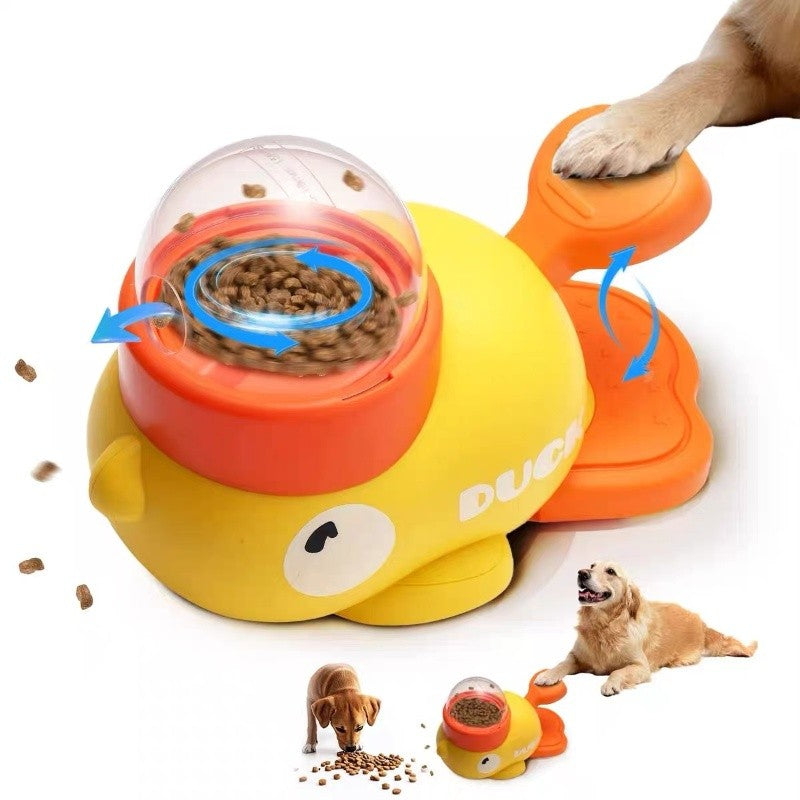 PetPlay Duck – Brinquedo Interativo e Dispensador Automático para Cães e Gatos