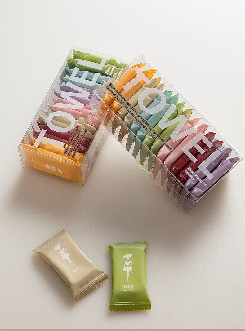 ToalhaPop – Toalha Comprimida Portátil de Uso Único